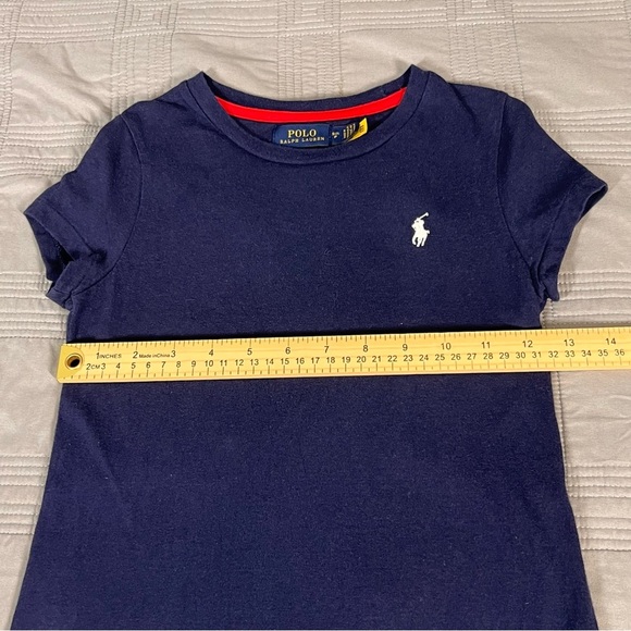 Polo Ralph Lauren Girls Team USA T Shirt Dress Size Small 7 Crewneck Pony Logo - Picture 7 of 11